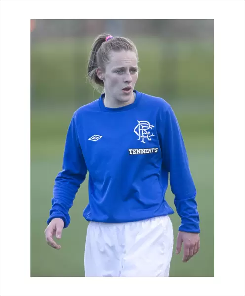 Intense Battle: Rangers Ladies vs. Hibernian Ladies - Megan Foley's Determined Fight in the Scottish Women's Premier League