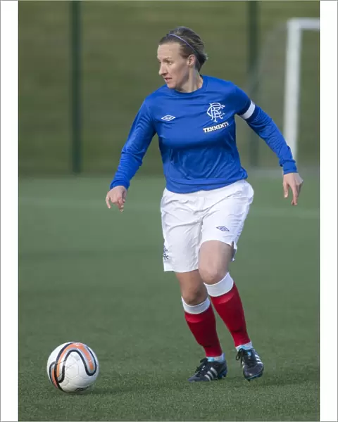 Michelle Barr's Determined Performance: Rangers Ladies vs. Hibernian Ladies in the Scottish Women's Premier League