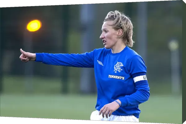 Michelle Barr's Determined Battle: Rangers Ladies vs. Hibernian - Scottish Women's Premier League