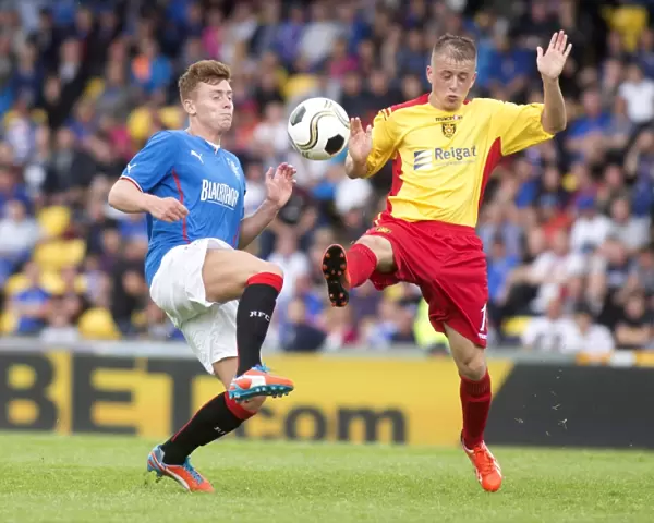 Rangers Dominance: Lewis Macleod's Four-Goal Blitz Against Albion Rovers in Ramsden Cup Round One at Almondvale Stadium