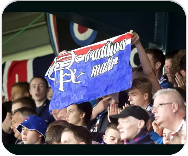 Rangers 4-0 Victory Over Albion Rovers: Ecstatic Fans Celebrate at Almondvale Stadium
