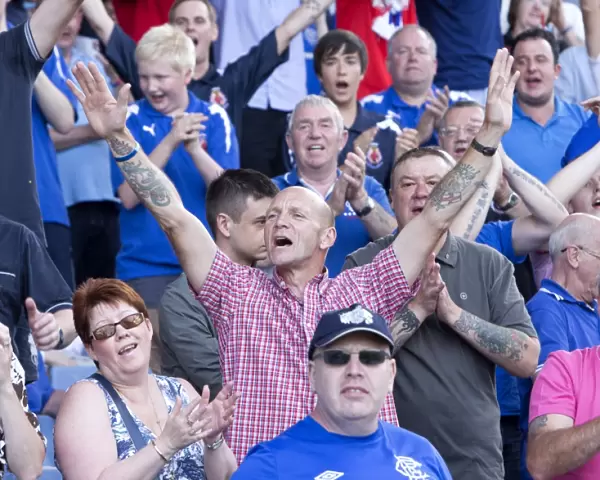 Rangers fans in the stand