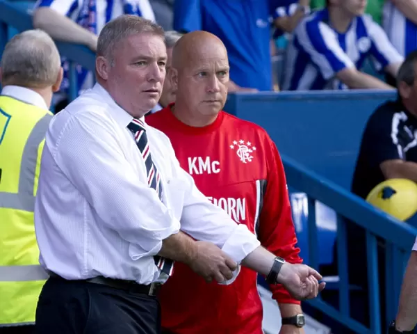 Ally McCoist and Kenny McDowall of Rangers FC in Defeat at Hillsborough Stadium: Sheffield Wednesday 1-0 Rangers