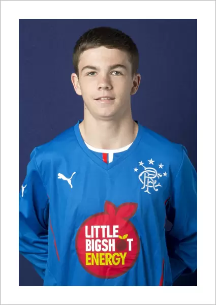Rangers FC: Sam Lidington's Focused Expression at Murray Park (Reserves / Youths, 2013-14)