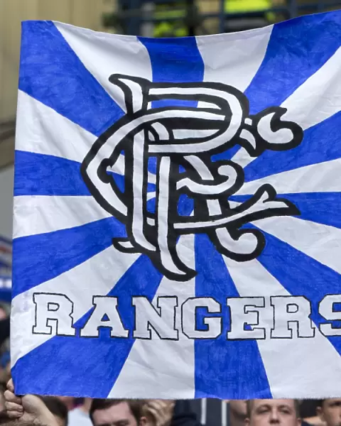 Triumphant Rangers Fans Celebrate 4-1 Victory over Brechin City at Ibrox Stadium