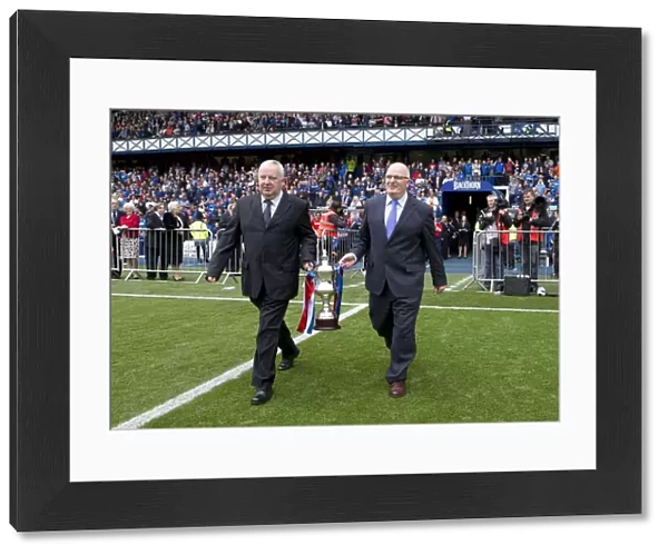 Rangers Football Club: Celebrating Promotion and Triumph with a 4-1 Win over Brechin City and the Unfurling of the Division Three Trophy at Ibrox Stadium