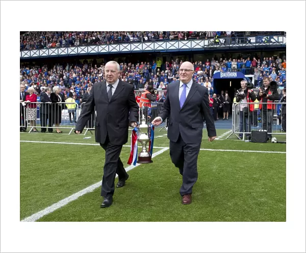 Rangers Football Club: Celebrating Promotion and Triumph with a 4-1 Win over Brechin City and the Unfurling of the Division Three Trophy at Ibrox Stadium