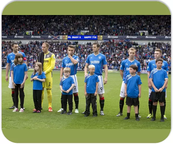 Rangers Football Club: Unity at Ibrox - Pre-Match Gathering of Players and Mascots (4-1 Victory vs Brechin City)