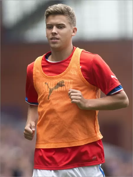 Rangers Football Club: Andy Murdoch's Focused Warm-Up at Ibrox Stadium Before Historic 4-1 Victory over Brechin City (SPFL League 1)