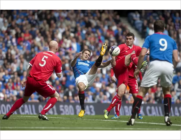 Andy Little Scores the Fourth Goal: Rangers 4-1 Triumph over Brechin City at Ibrox Stadium