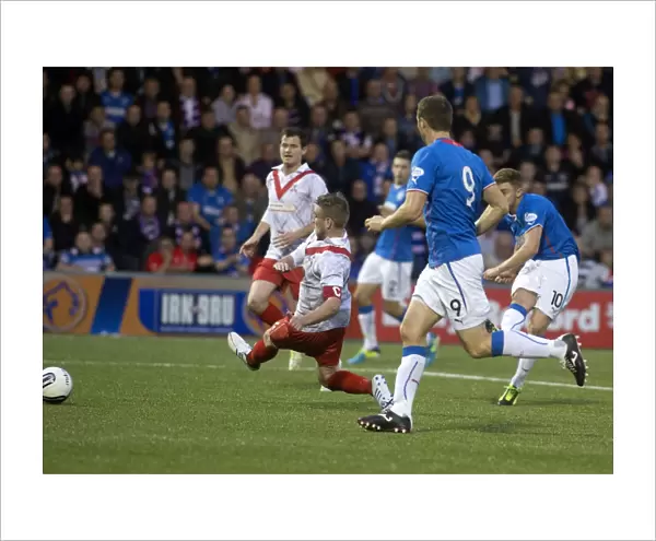 Rangers Lewis Macleod Scores First Goal in Impressive 6-0 Victory Over Airdrieonians at Excelsior Stadium