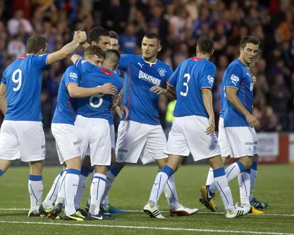 Rangers Six-Goal Blitz: Lewis Macleod and Teammates Celebrate Dominant Win Against Airdrieonians