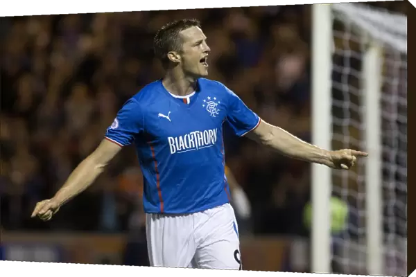 Rangers Jon Daly Ecstatic After Scoring First Goal vs. Airdrieonians (Scottish League One)