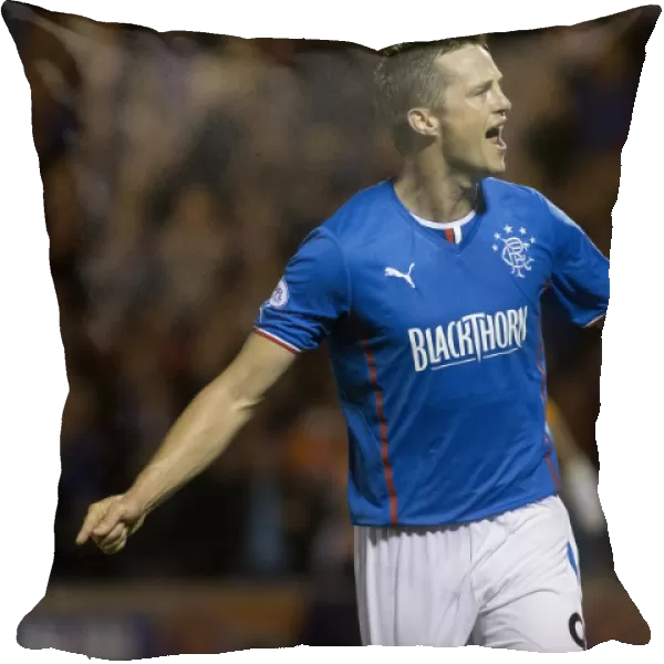 Rangers Jon Daly Ecstatic After Scoring First Goal vs. Airdrieonians (Scottish League One)