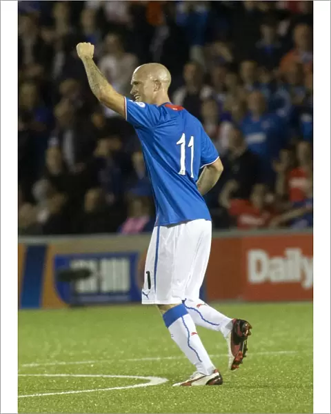 Rangers Nicky Law Rejoices in Sixth Goal: Airdrieonians 0-6 Rangers (Scottish League One, Excelsior Stadium)