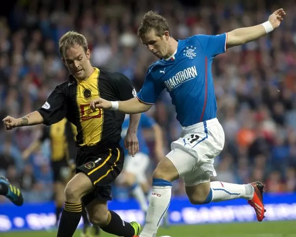 David Templeton Scores the First Goal for Rangers in Ramsden Cup Round Two: A 2-0 Victory over Berwick Rangers at Ibrox Stadium