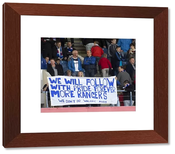 Rangers Euphoric Victory: A Sea of Fans Celebrating at Ibrox Stadium (5-1 vs Arbroath)