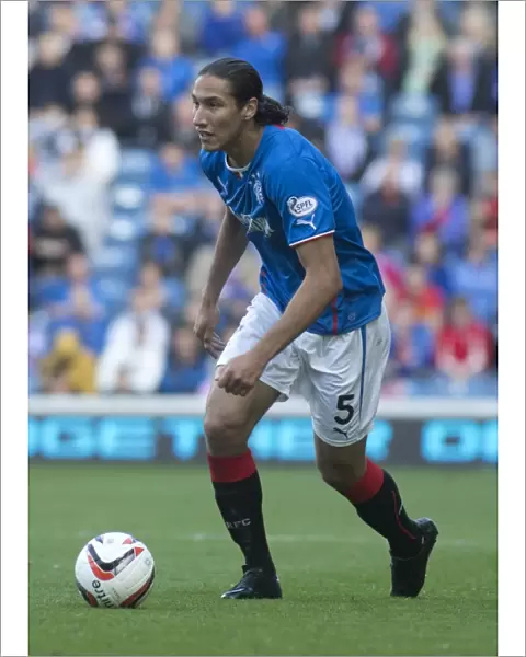 Rangers Bilel Mohsni who made his first competitive game for the Club