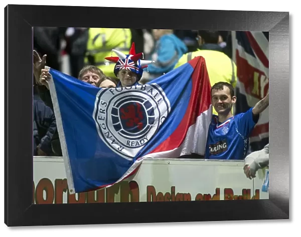 Rangers Triumph: Ecstatic Fans Celebrate 3-0 Victory over Queen of the South in Ramsden Cup Quarter-Final