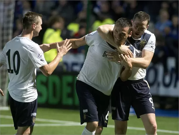 Rangers McCulloch and Daly in Triumph: 3-0 Ramsdens Cup Quarterfinal Victory Celebration