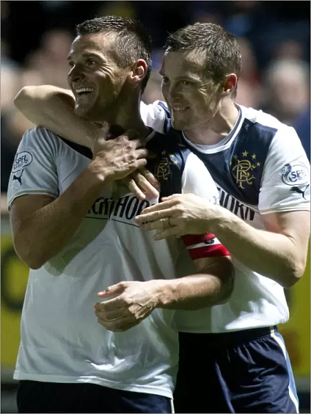 Triumphant Rangers: McCulloch and Daly's Goal Celebration - 3-0 Ramsden's Cup Quarterfinals Victory