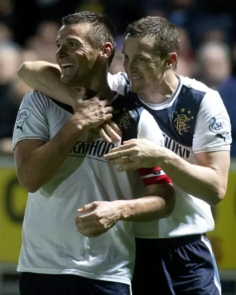 Triumphant Rangers: McCulloch and Daly's Goal Celebration - 3-0 Ramsden's Cup Quarterfinals Victory