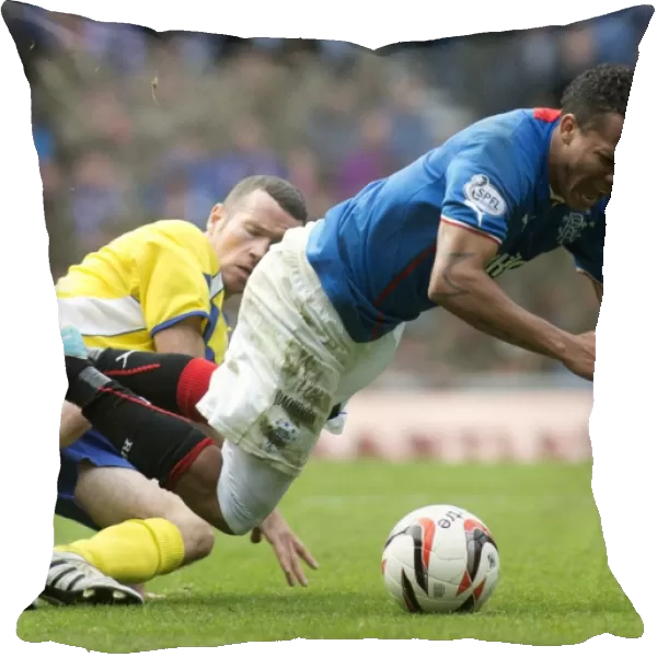 Rangers Arnold Peralta Foul Suffered in Overpowering 8-0 Victory over Stenhousemuir (SPFL League 1)