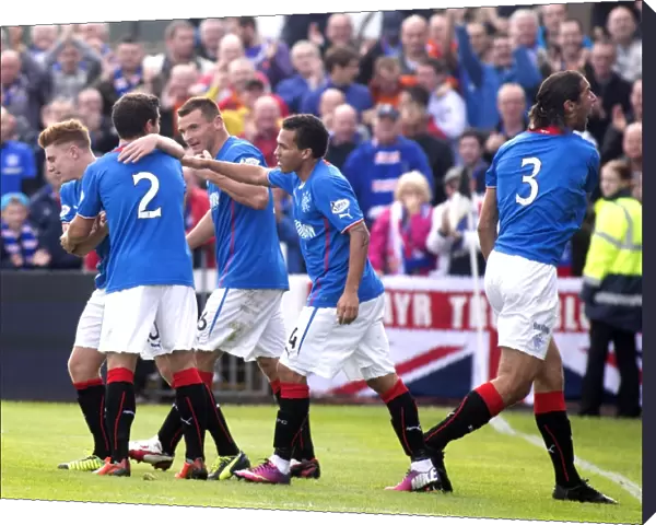 Rangers: Lewis Macleod and Teammates Celebrate Double Strike Against Ayr United in SPFL League 1 (0-2)