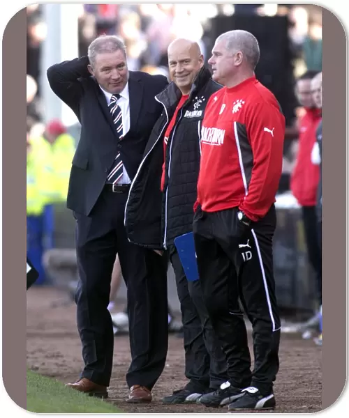Rangers: Ally McCoist, Kenny McDowall, and Ian Durrant Celebrate 2-0 Victory Over Ayr United in SPFL League 1