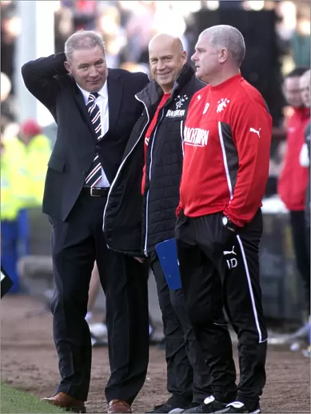 Rangers: Ally McCoist, Kenny McDowall, and Ian Durrant Celebrate 2-0 Victory Over Ayr United in SPFL League 1