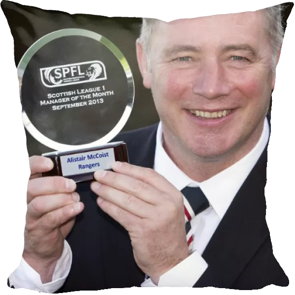 Ally McCoist Receives Manager of the Month Award After Rangers Victory Over Ayr United in SPFL League 1