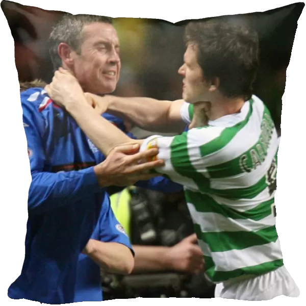 A Bittersweet End: Weir and Caldwell's Farewell Gaze - Celtic's Victory over Rangers (Clydesdale Bank Premier League)