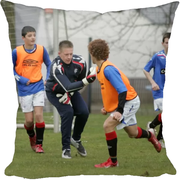 Rangers FC: Training with Grant Adam and Kids at Inverclyde Sports Centre, Largs - Soccer Camp Experience