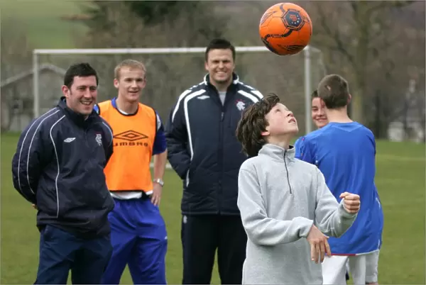 Stephen Forbes at Rangers Soccer Camp: Empowering the Next Generation, Inverclyde Sports Centre, Largs