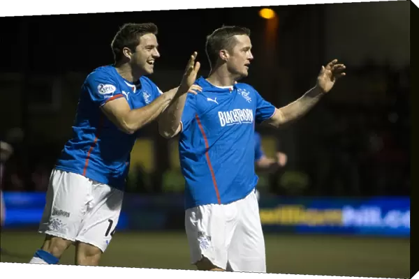 Rangers Jon Daly Rejoices in His Goal Against Stenhousemuir in the Ramsden Cup Semi-Final at Ochilview Park (1-0)