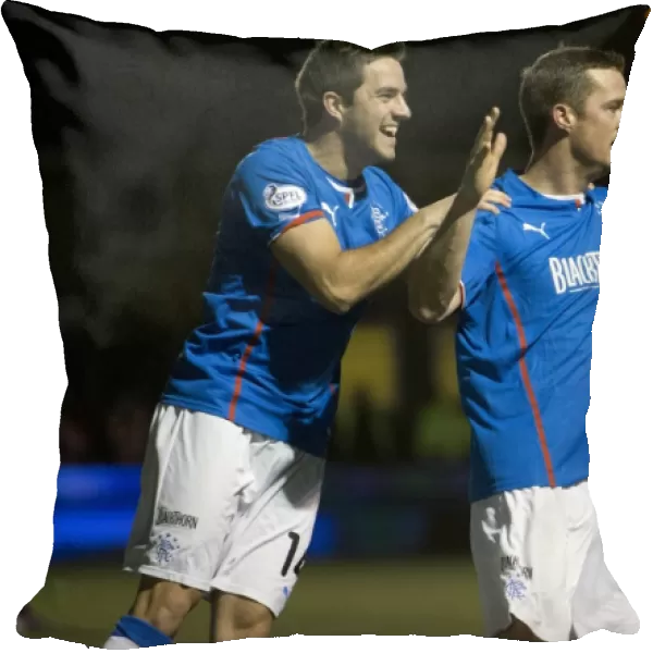 Rangers Jon Daly Rejoices in His Goal Against Stenhousemuir in the Ramsden Cup Semi-Final at Ochilview Park (1-0)