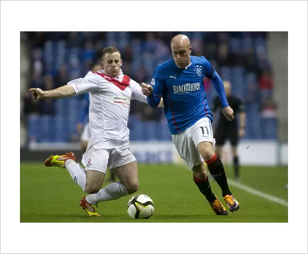 Rangers Triumph: Nicky Law Scores the Decisive Goal in 3-0 Victory over Airdrieonians at Ibrox Stadium - Scottish Cup Round 3