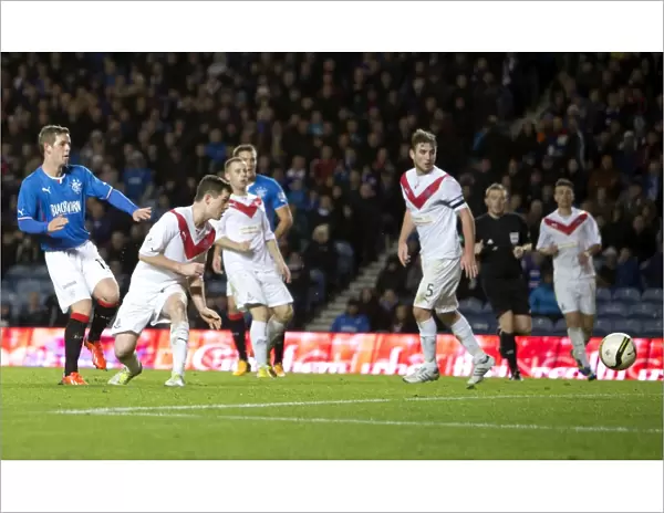 Thrilling Third: David Templeton Scores Rangers Decisive Goal vs. Airdrieonians in Scottish Cup Round 3 at Ibrox Stadium