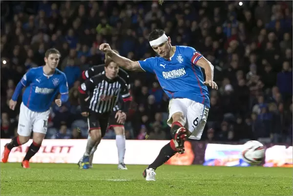 Rangers Lee McCulloch Scores Penalty Kick: Scottish Cup Winning Moment at Ibrox Stadium (2003)