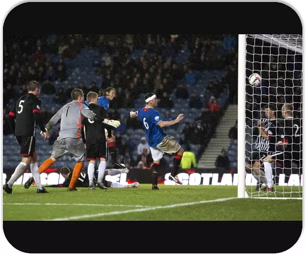 Rangers Bilel Mohsni Scores the Decisive Goal: Scottish Cup Triumph over Dunfermline Athletic (Ibrox Stadium, 2003)