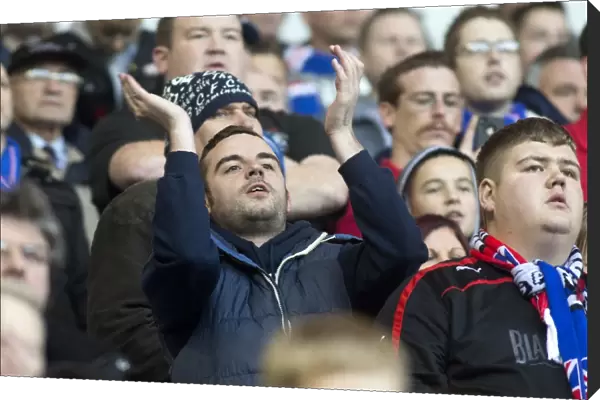 Rangers FC: Euphoric Ibrox Stadium - Celebrating Victory over Airdrieonians in SPFL League 1 (Scottish Cup Champions 2003)