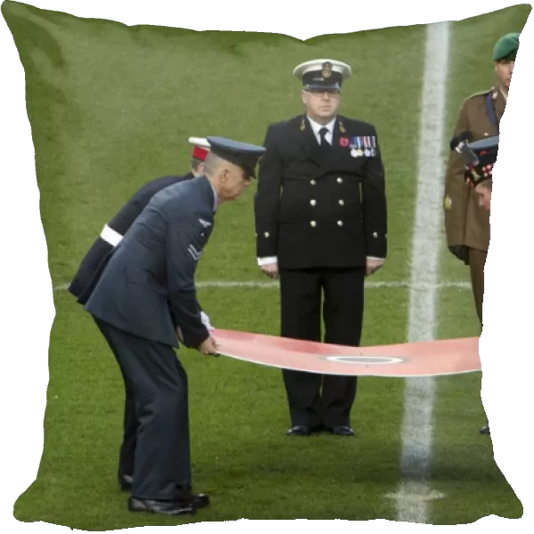 Rangers Football Club: Honoring Heroes - Unveiling of Giant Poppy at Ibrox Stadium for Remembrance Day