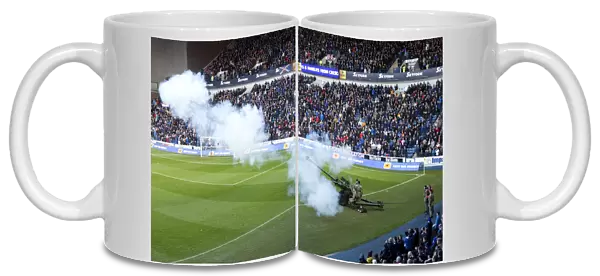 Rangers Football Club: Honoring the Past - Remembrance Day Tribute (2003 Scottish Cup Champions) - A Gun Salute Marks the Silence