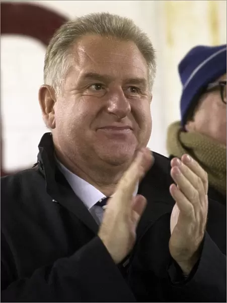 New Rangers CEO Graham Wallace Observes Match at Arbroath vs Rangers, Scottish League One, 2013