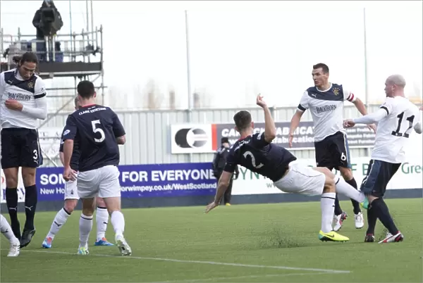 Rangers Nicky Law Scores Opening Goal in Scottish Cup Fourth Round against Falkirk
