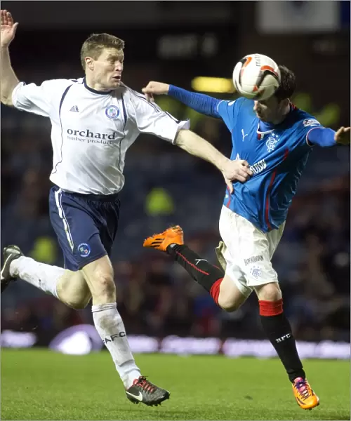 Nicky Clark vs Darren Dods: A Nostalgic Clash at Ibrox Stadium - Scottish League One Rivalry between Rangers and Forfar Athletic (Scottish Cup Champions 2003)