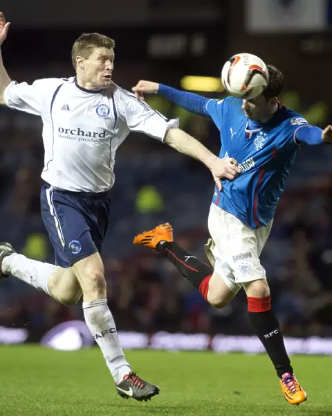 Nicky Clark vs Darren Dods: A Nostalgic Clash at Ibrox Stadium - Scottish League One Rivalry between Rangers and Forfar Athletic (Scottish Cup Champions 2003)
