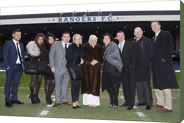 Rangers FC vs Ayr United in Scottish League One at Ibrox Stadium: Sponsors Celebrate Rangers Scottish Cup Triumph (2003)