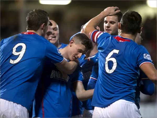 Rangers Fraser Aird: Dramatic Goal Celebration Against Dunfermline Athletic in Scottish League One