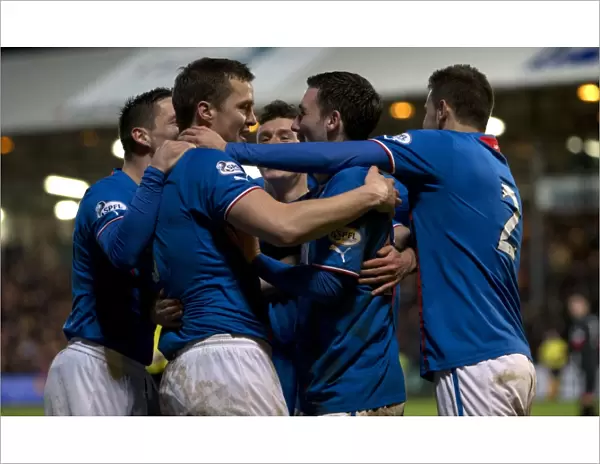 Rangers: Clark and Daly's Unforgettable Goal Celebration vs. Dunfermline (Scottish League One)